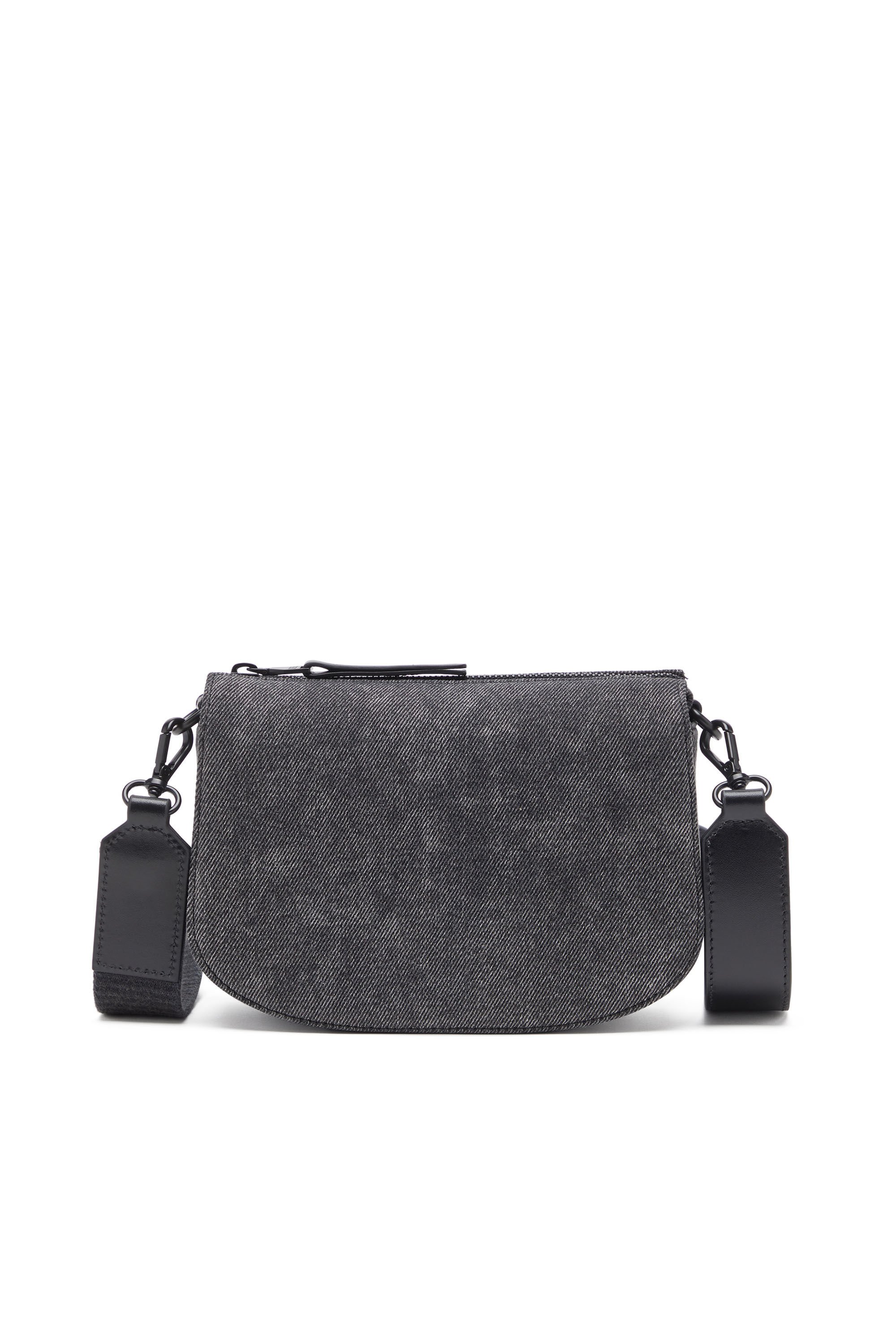 Diesel - 1DR CAMERA BAG, Unisex's 1DR-Camera bag in stonewashed denim in Black - 3