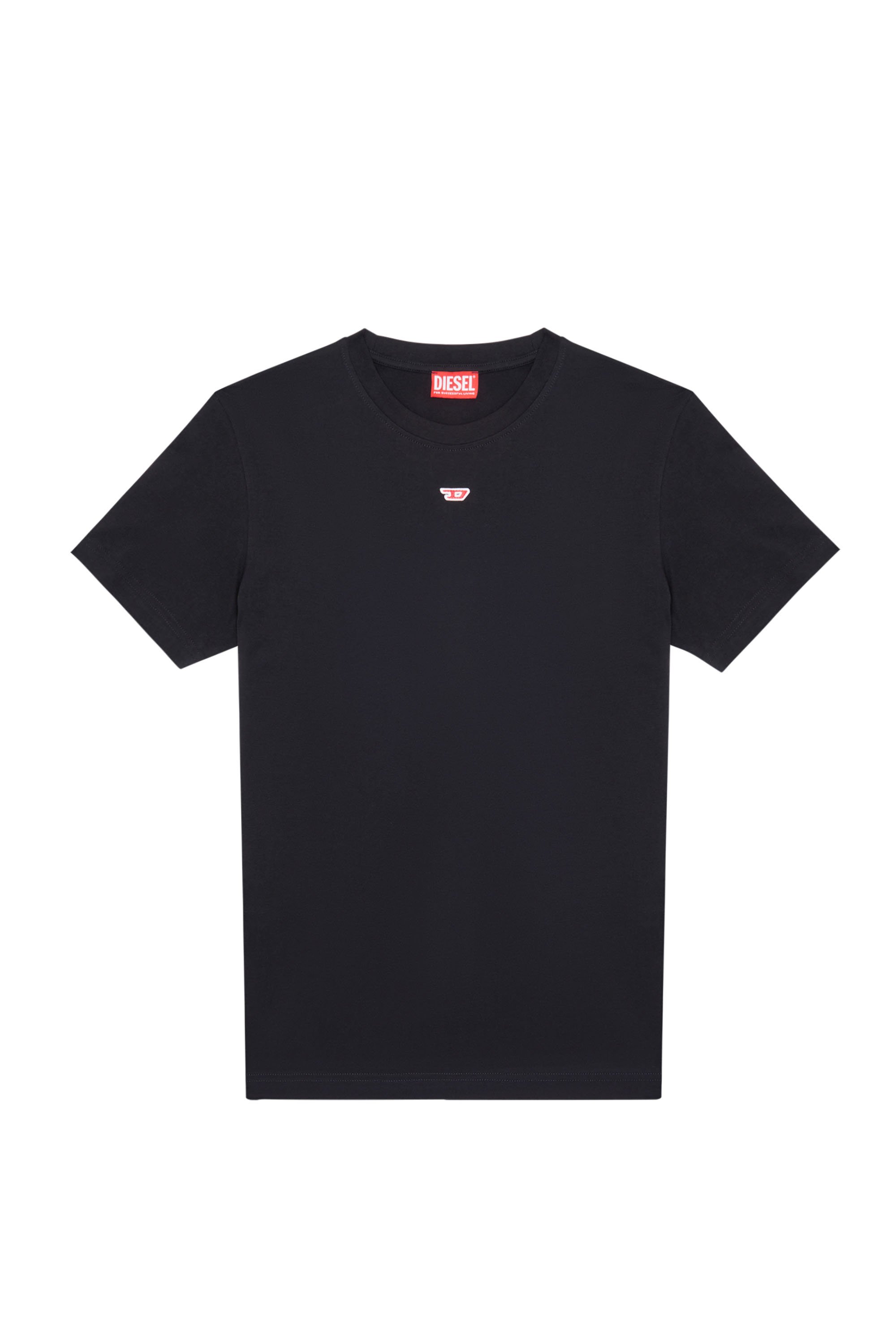 Diesel - T-DIEGOR-D, Man's T-shirt with D patch in Black - 3