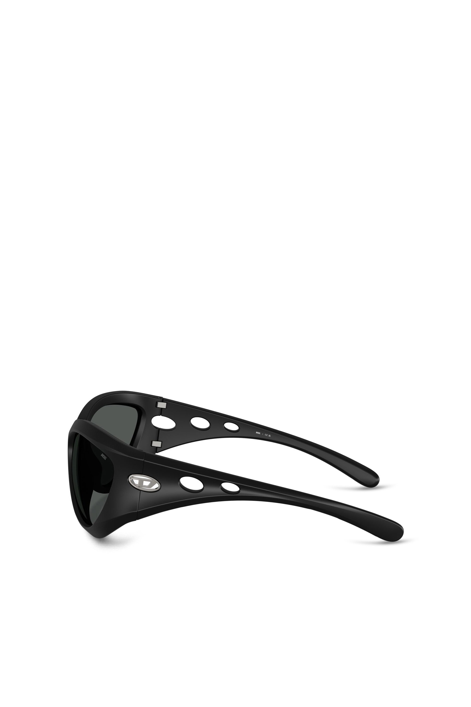 Diesel - 0DL3007U, Unisex's Cat-eye style sunglasses in Black - 3