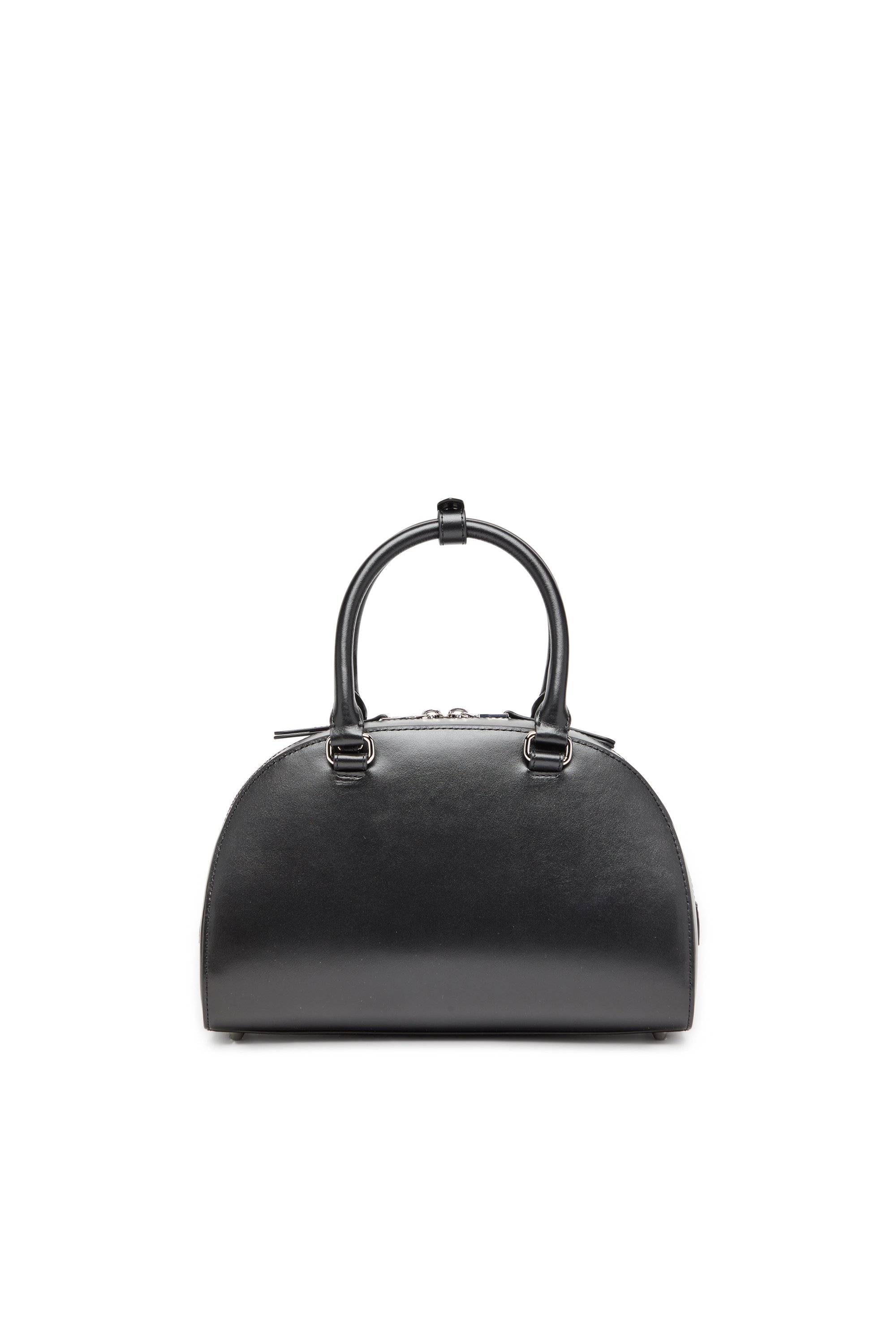 Diesel - 1DR DOME TOP HANDLE, Woman's Leather bowling bag in Black - 2