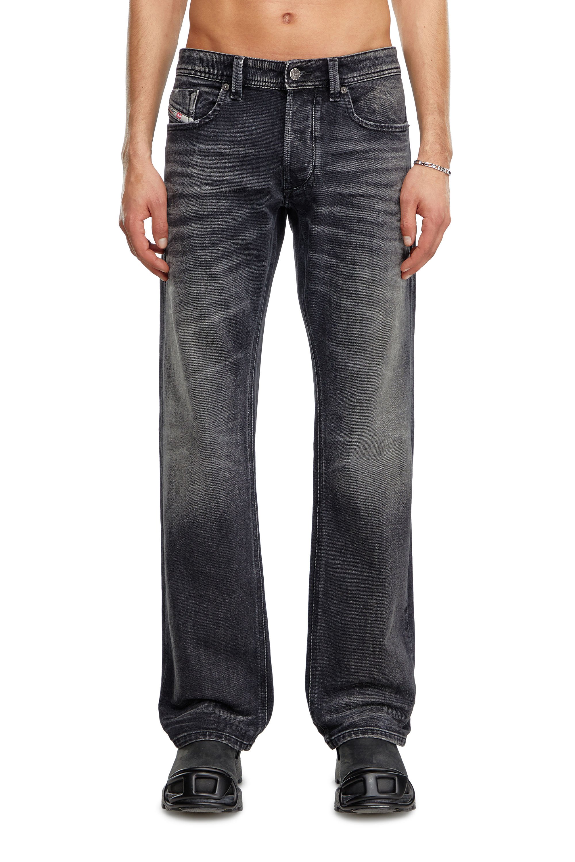 Diesel - Man's Regular Jeans 1985 Larkee 09J65, Black/Dark grey - 2
