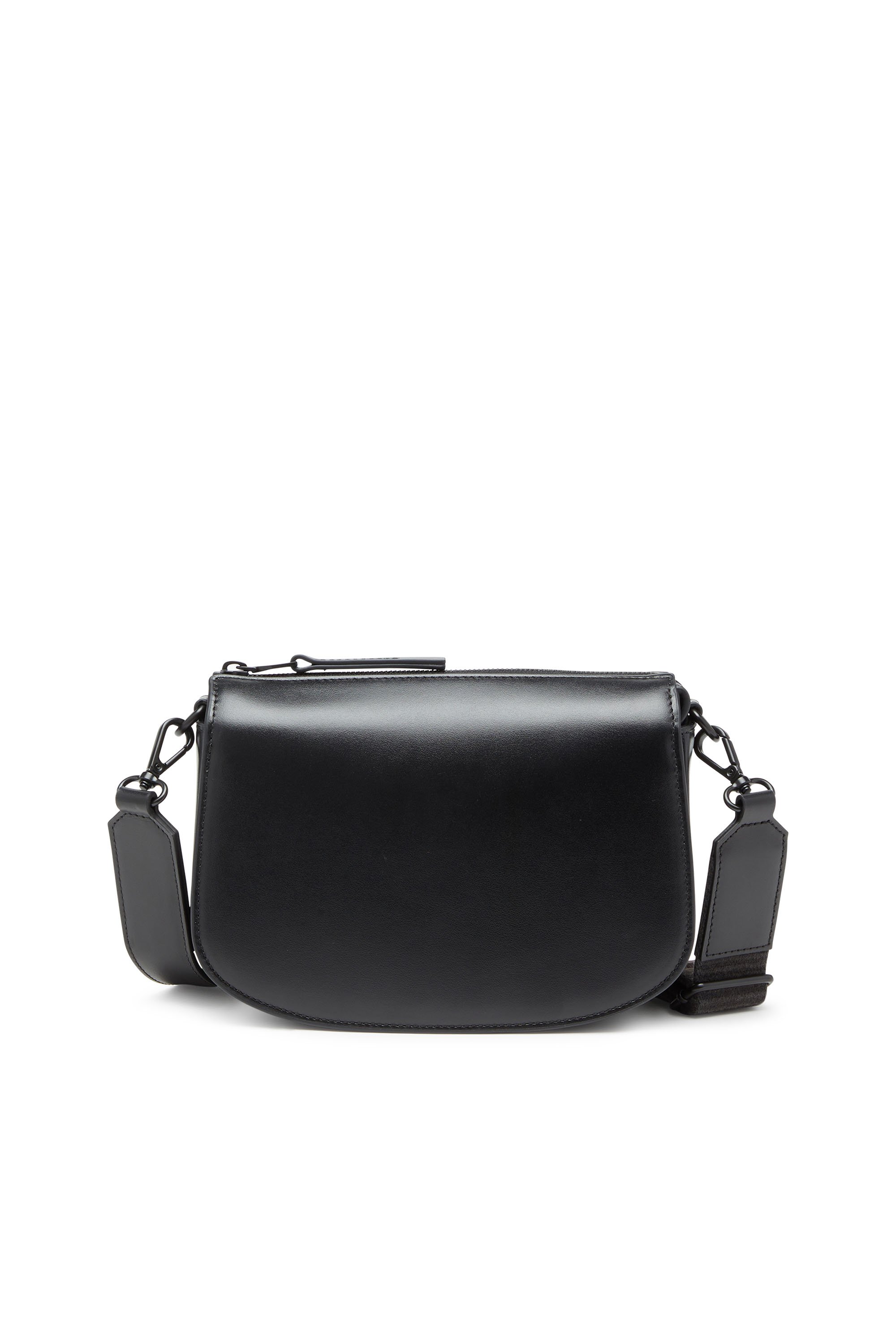 Diesel - 1DR CAMERA BAG, Unisex's 1DR-Camera bag in premium leather in Black - 3