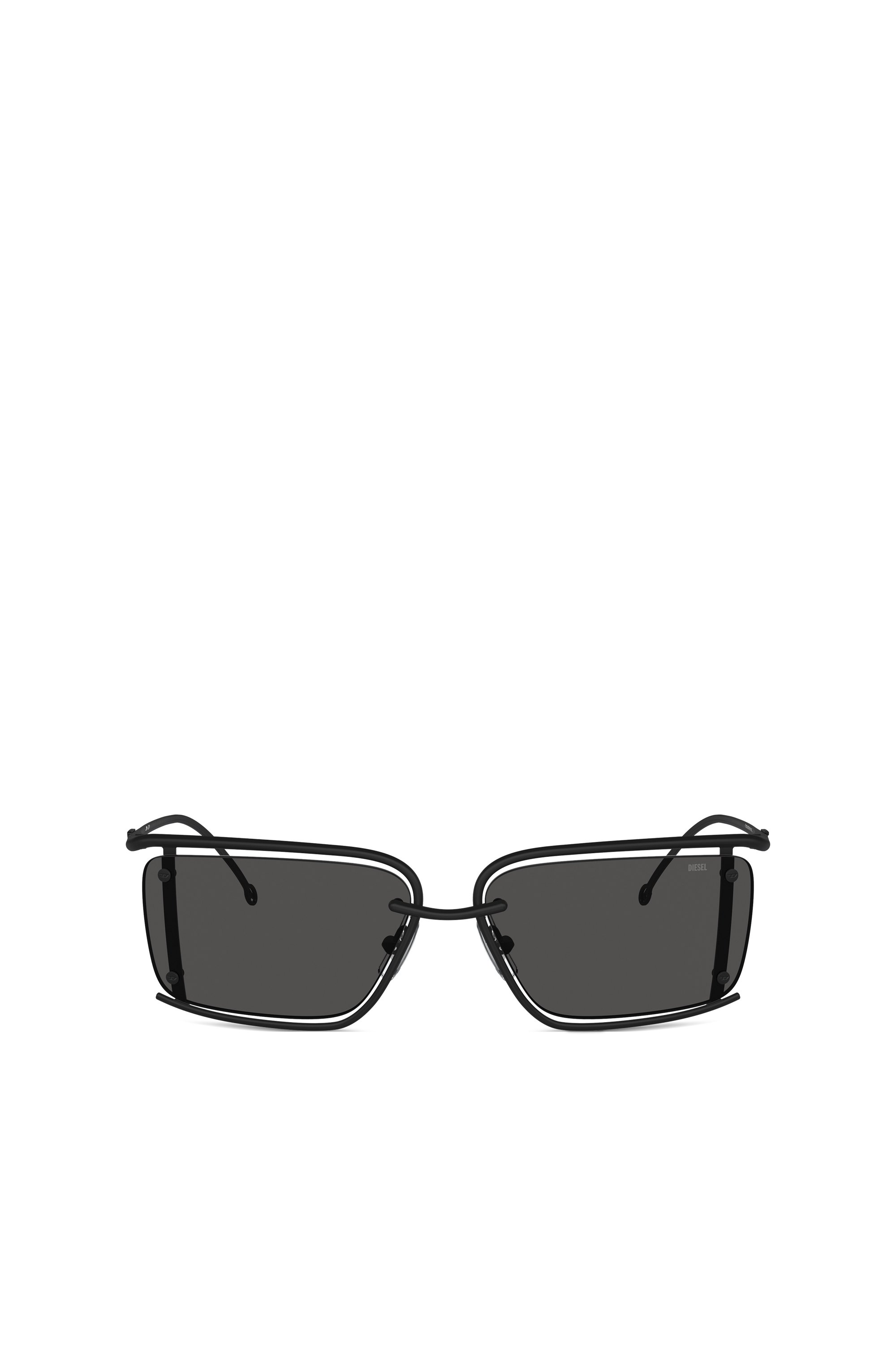 Diesel - 0DL1002, Unisex's Rectangle sunglasses in Black - 2